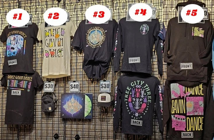 Dance Gavin Dance 2026 Tour merch T-Shirt reprint