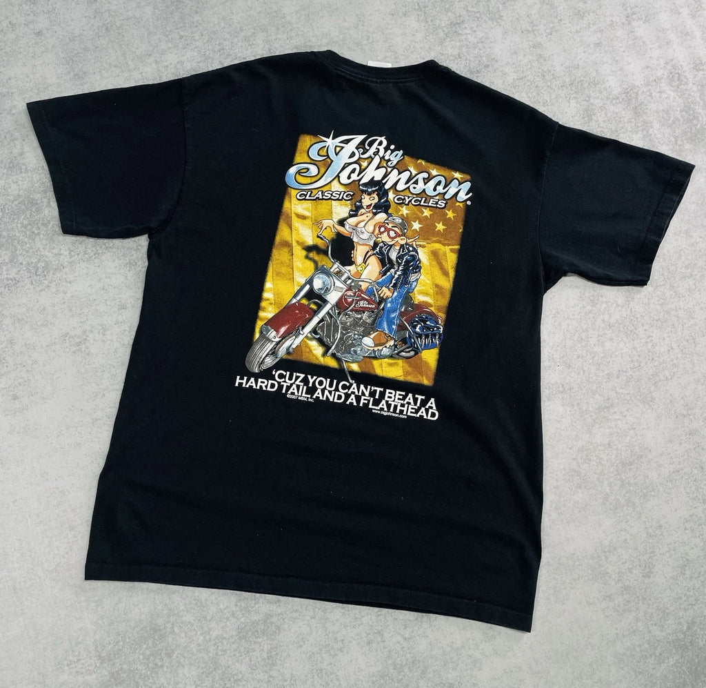 Vintage Big Johnson Classic Cycles 2007 Band Men’s Black T-Shirt Size L