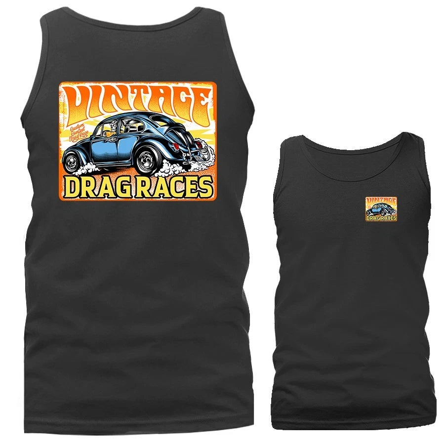 Vintage Drag Racers Hot Rod Classic Vintage Custom Vehicle Car Tank Top