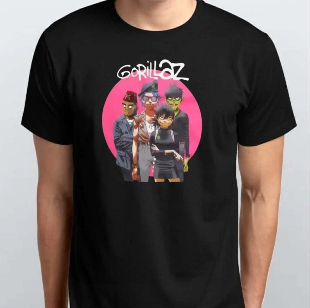 Gorillaz Graphic Unisex T-SHIRT S M L XL XXL 3 4 XL Black