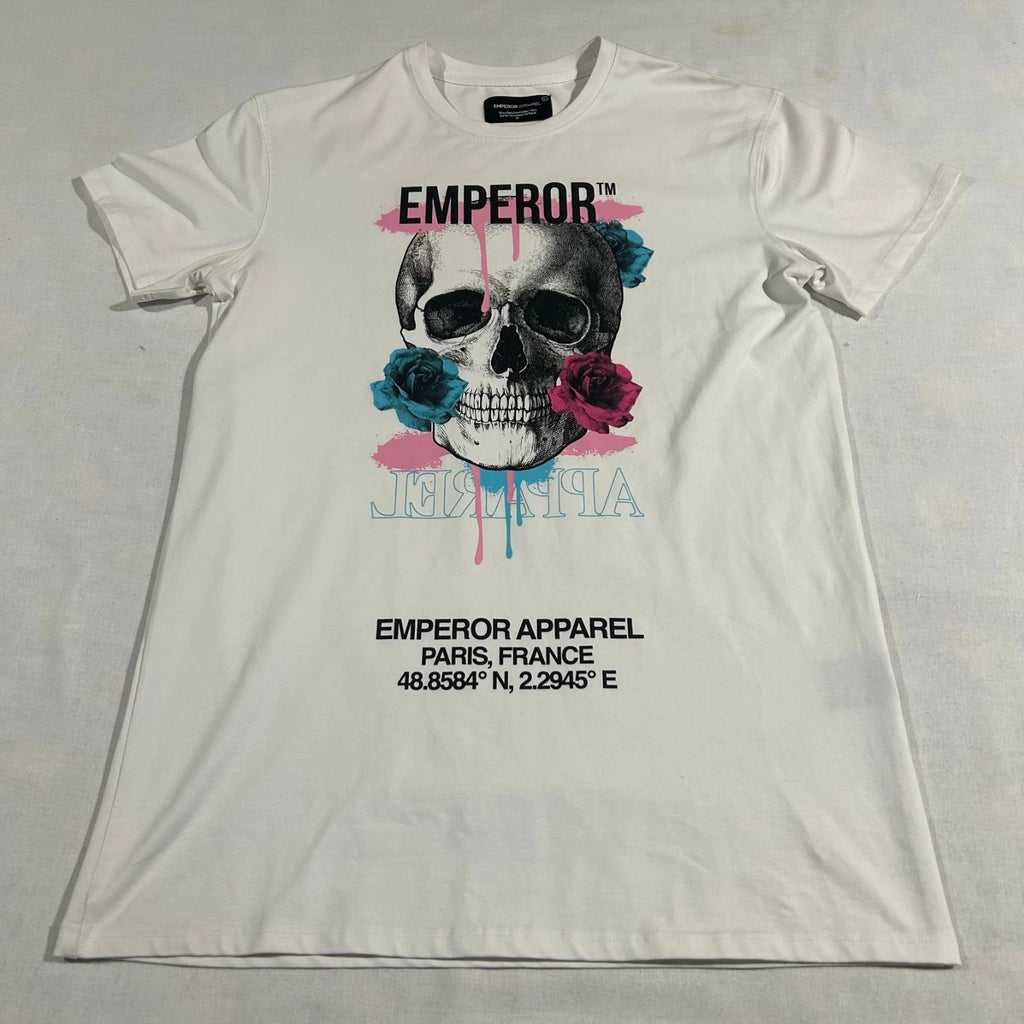 Emperor Apparel Paris France Skull   T Shirt  Size L
