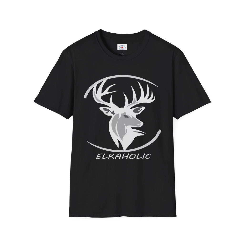 Elkaholic Unisex T-Shirt Gift for Elk Lovers Lodge Shirt Cool Casual Wear