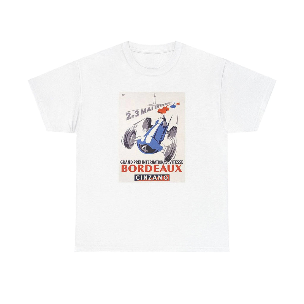 Bordeaux Grand Prix Vintage Racing Tee | Retro Monaco Motorcar Racecar T-Shirt