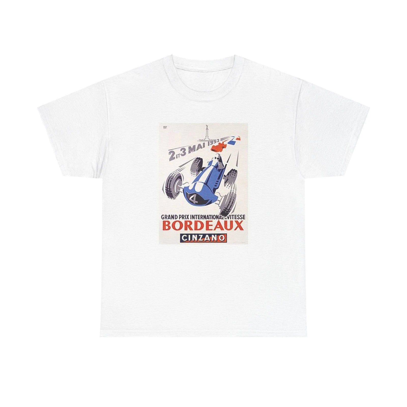 Bordeaux Grand Prix Vintage Racing Tee | Retro Monaco Motorcar Racecar T-Shirt