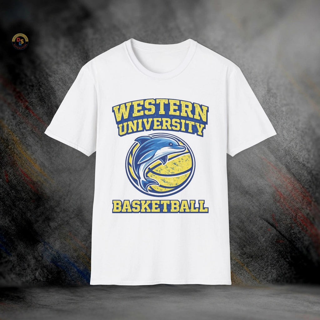 Western University Basketball Blue Chips T-Shirt | Softstyle Tee