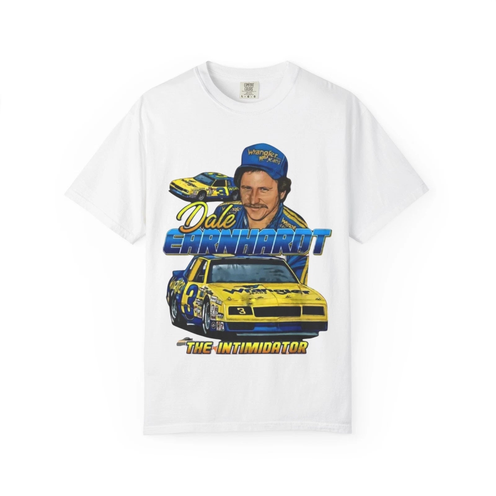 Vintage Dale Earnhardt #3 NASCAR Unisex Tee for Fans, The Intimidator Wrangler