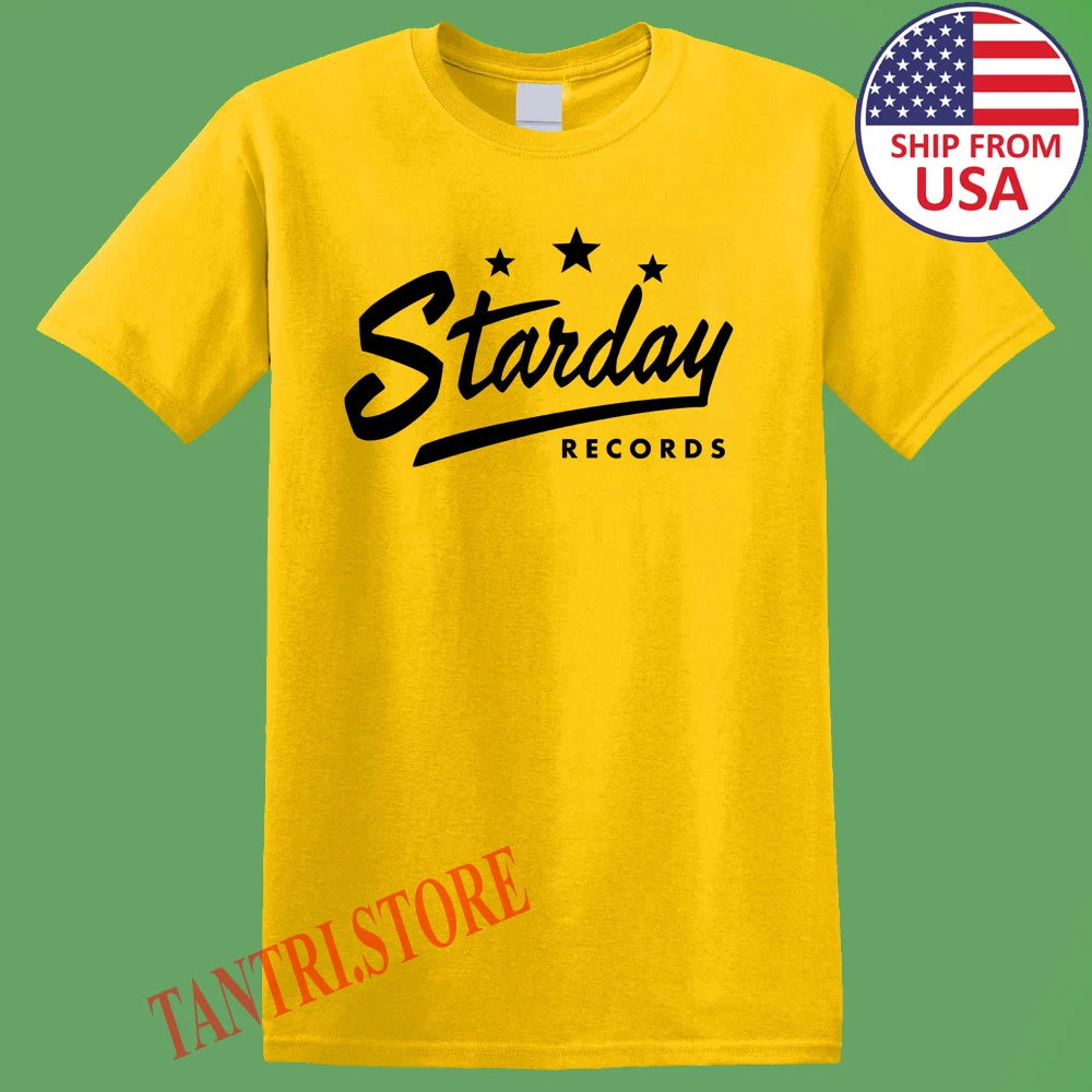 Starday Records Men's Daisy Yellow Size S to 3XL