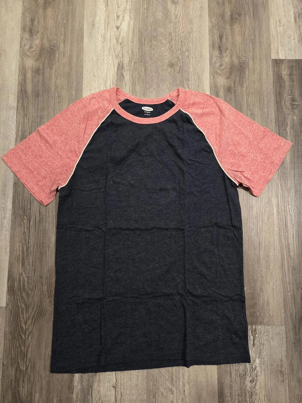 NavyBlue Pink Old Navy Soft-Washed Short Sleeve T-Shirt Men's Large