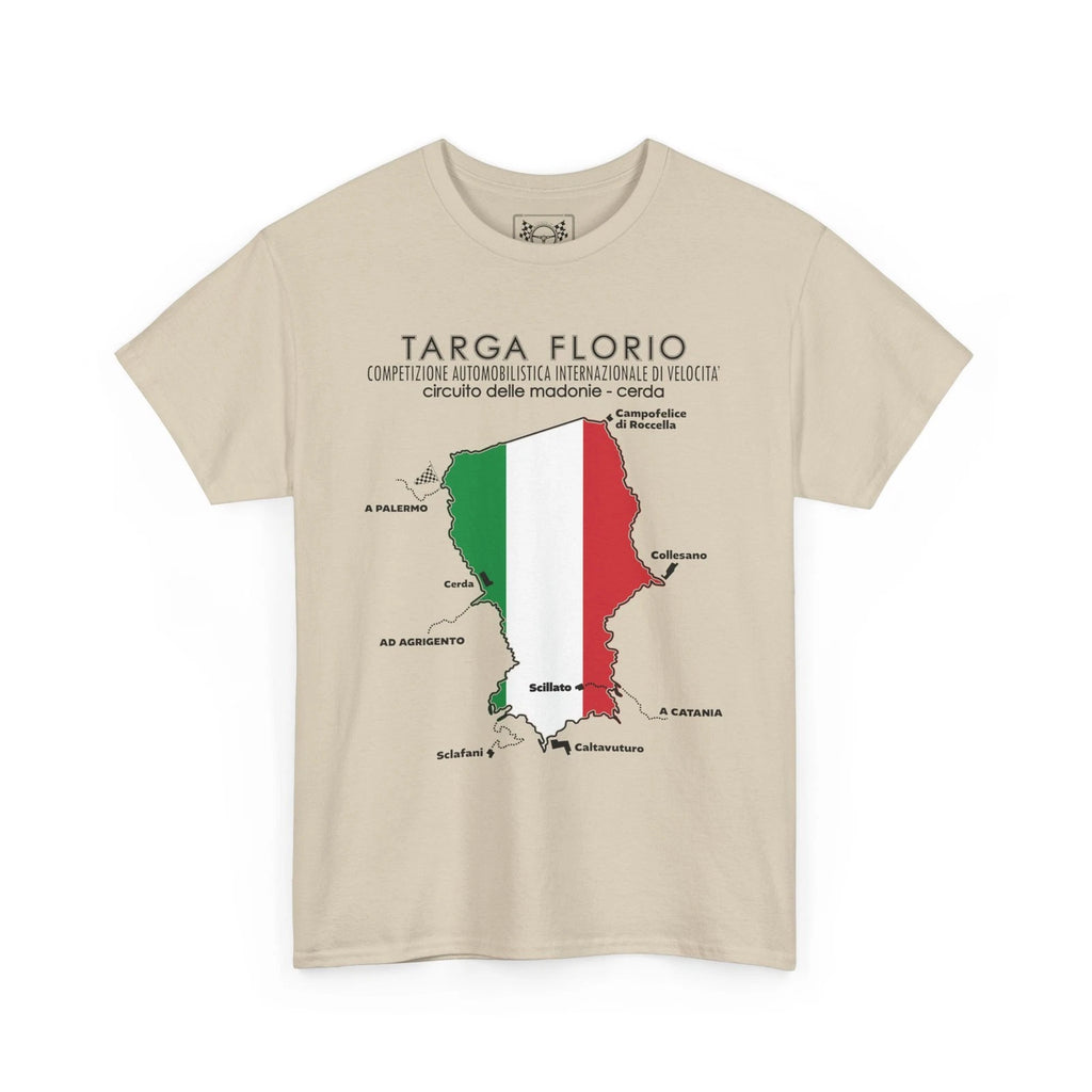 Targa Florio Race Track T-Shirt - Sicily Racing Tee - Italian Sports Car Gift