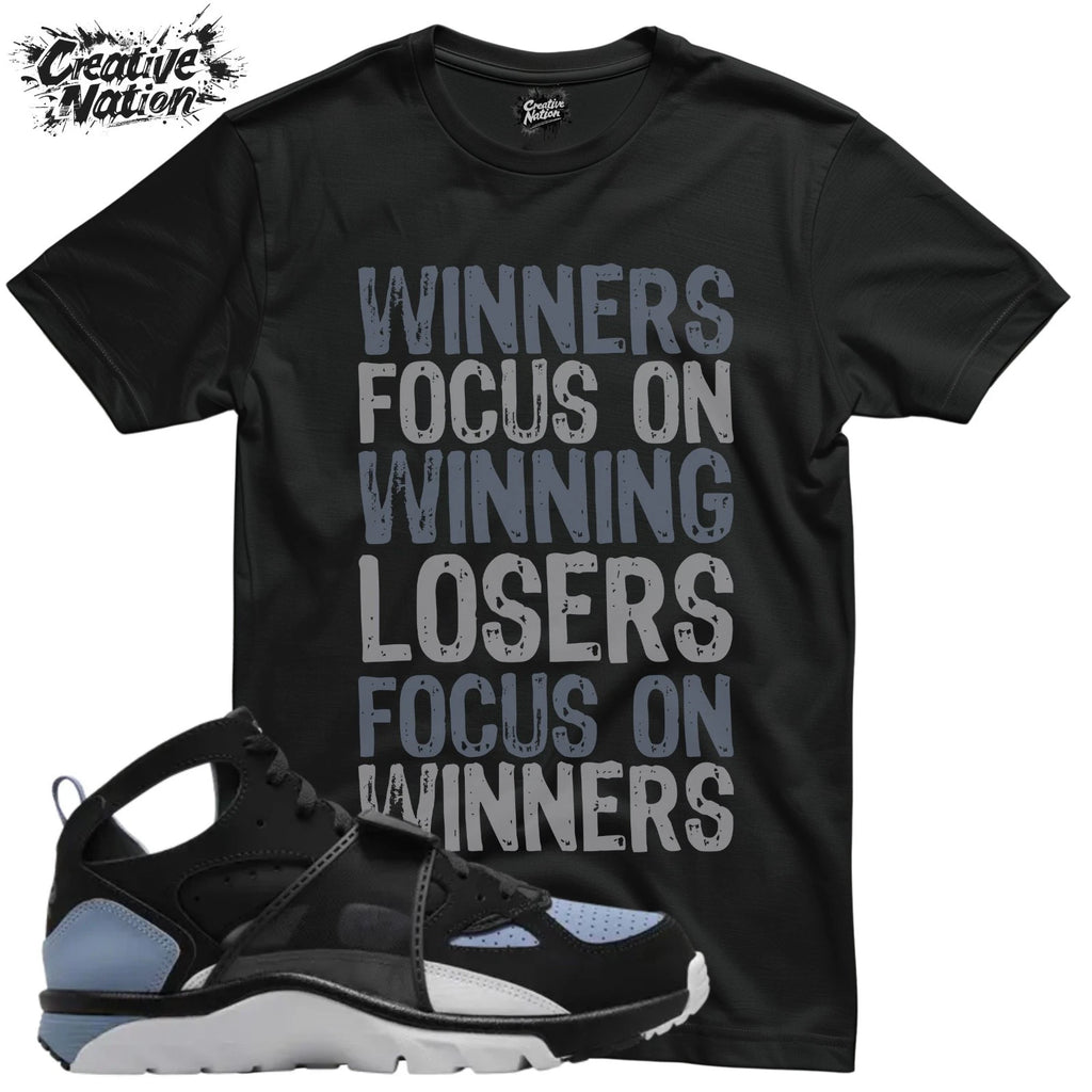 Shirt To Match Air Trainer Huarache Cool Blue Black Unisex Tee Gym Shirt