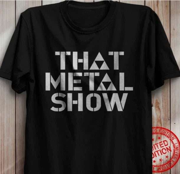 Talk show That Metal Show t shirt Eddie Trunk, Don Jamieson and Jim Florentine