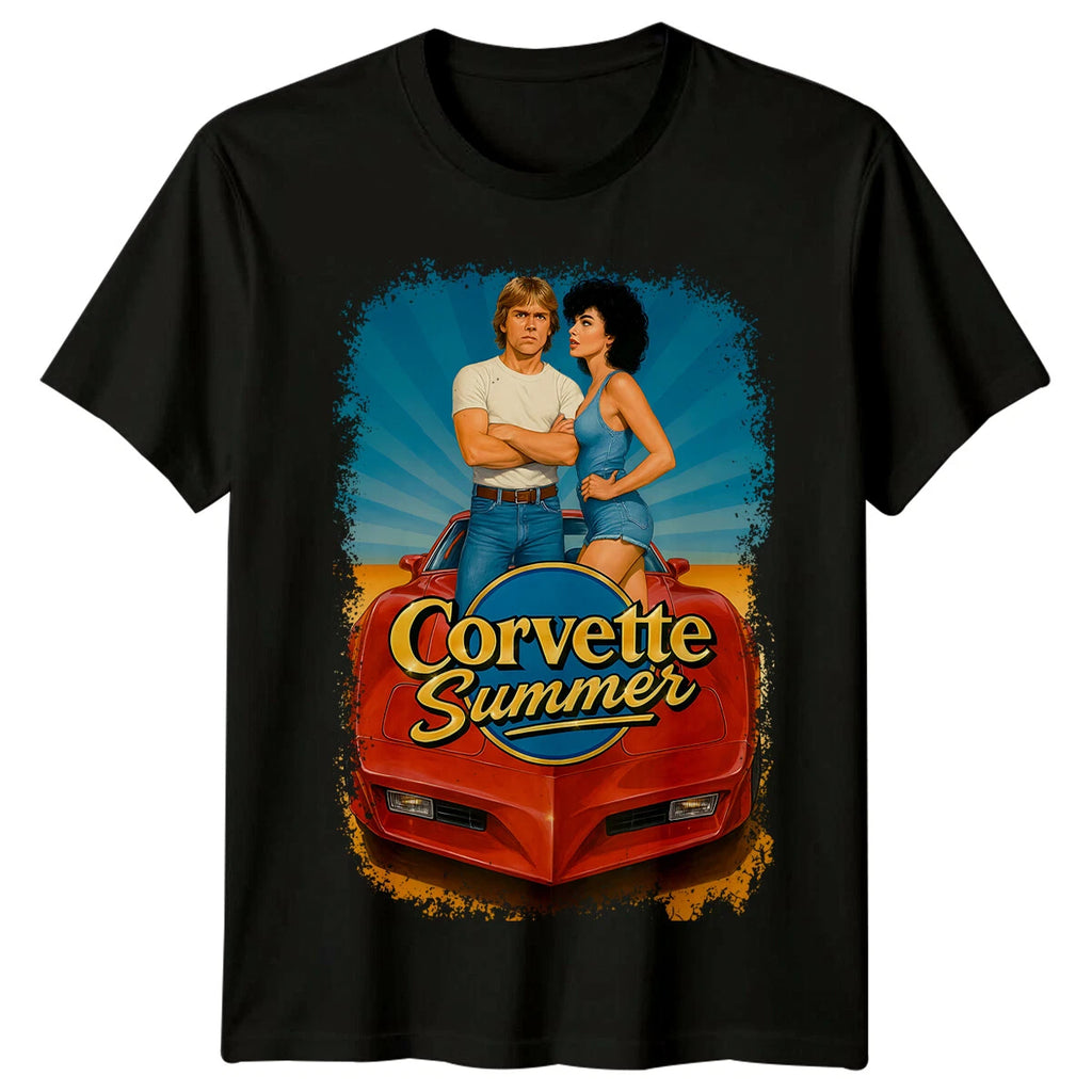 Corvette Summer (1978) Movie Poster Inspired T-Shirt Retro 80s Tee