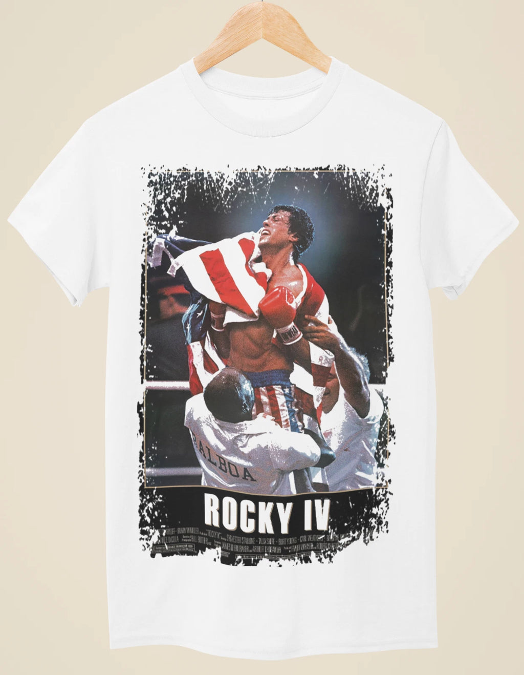 Rocky IV - Movie Poster Inspired Unisex White T-Shirt