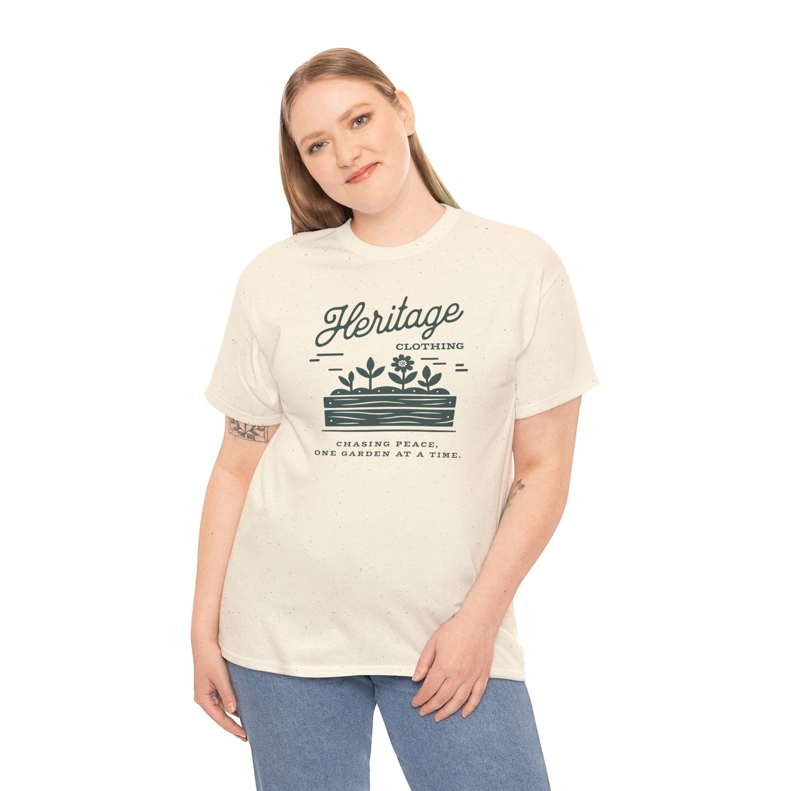 Heritage Gardening Unisex Cotton T-Shirt, Plant Lover Shirt, Gift for Gardeners