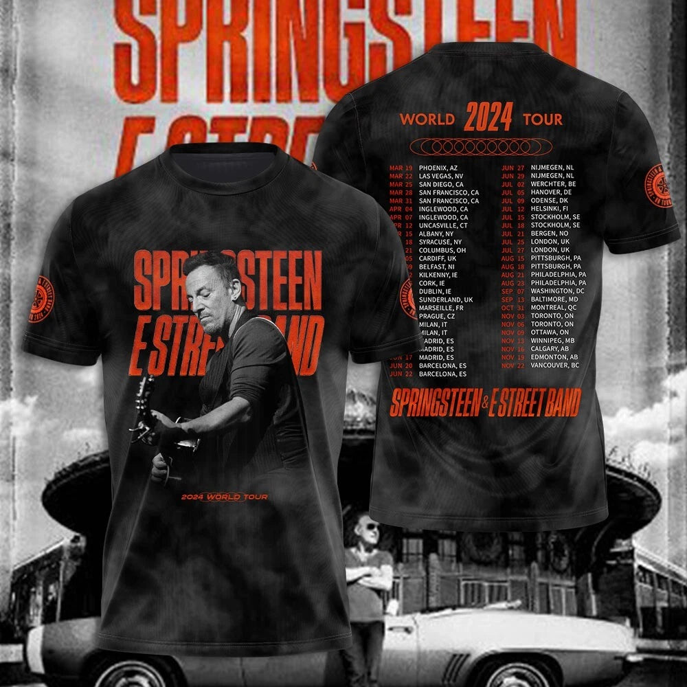 Bruce Springsteen & E Street Band World Tour 2024 T-Shirts Hoodie For Men Women