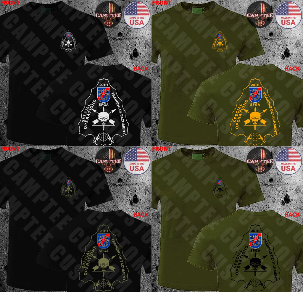 SFG (A) SOT-D 20th Special Forces Group Airborne Special Operations T-SHIRT HQ