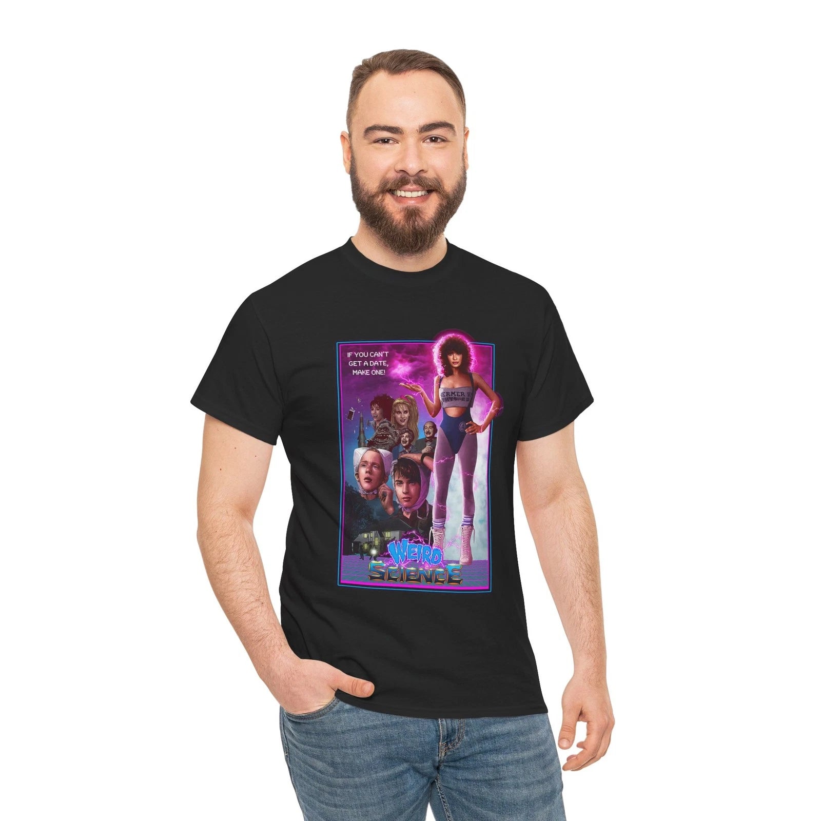 Weird Science 80s movie Unisex Heavy Cotton Tee