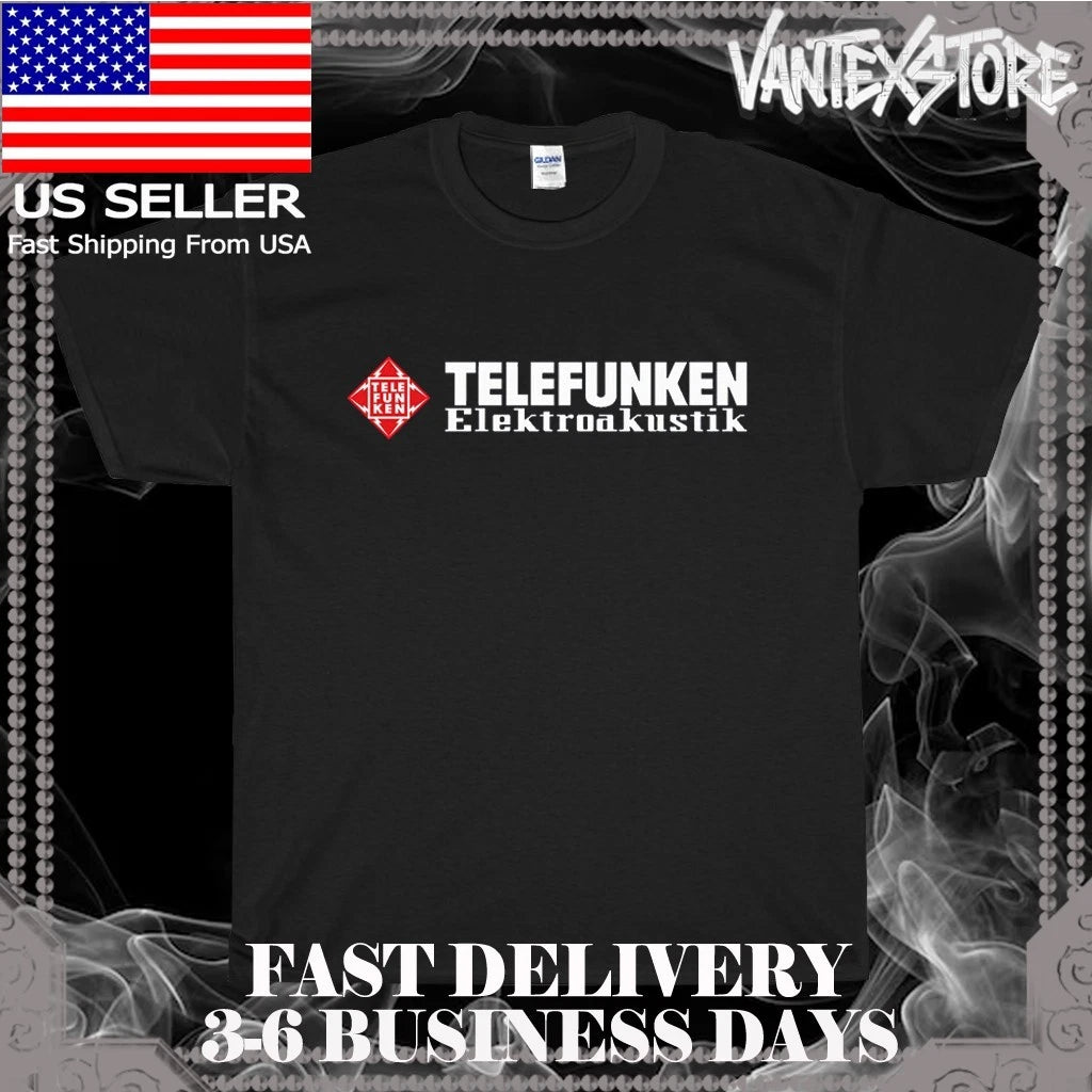 NEW SHIRT TELEFUNKEN ELEKTROAKUSTIK LOGO MEN'S T-SHIRT AMERICAN USA SIZE S-5XL