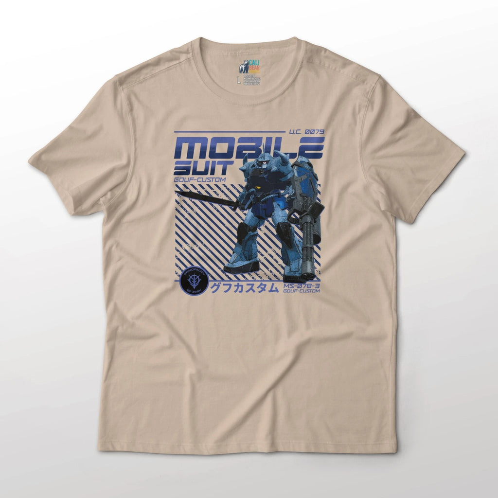 MS-07B-3 Gouf Custom - 08th MS Team Anime Graphic Art Cotton T-Shirt