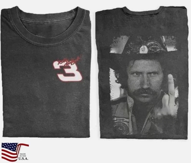 Racing Middle Finger T-shirt, 90s Nascar Shirt, Dale Earnhardt Tee, Dale Earnhar