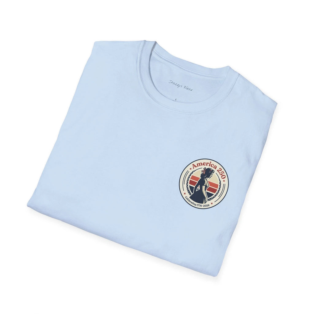 America 250 - Vintage Surf Badge T-Shirt | Retro Beach Logo