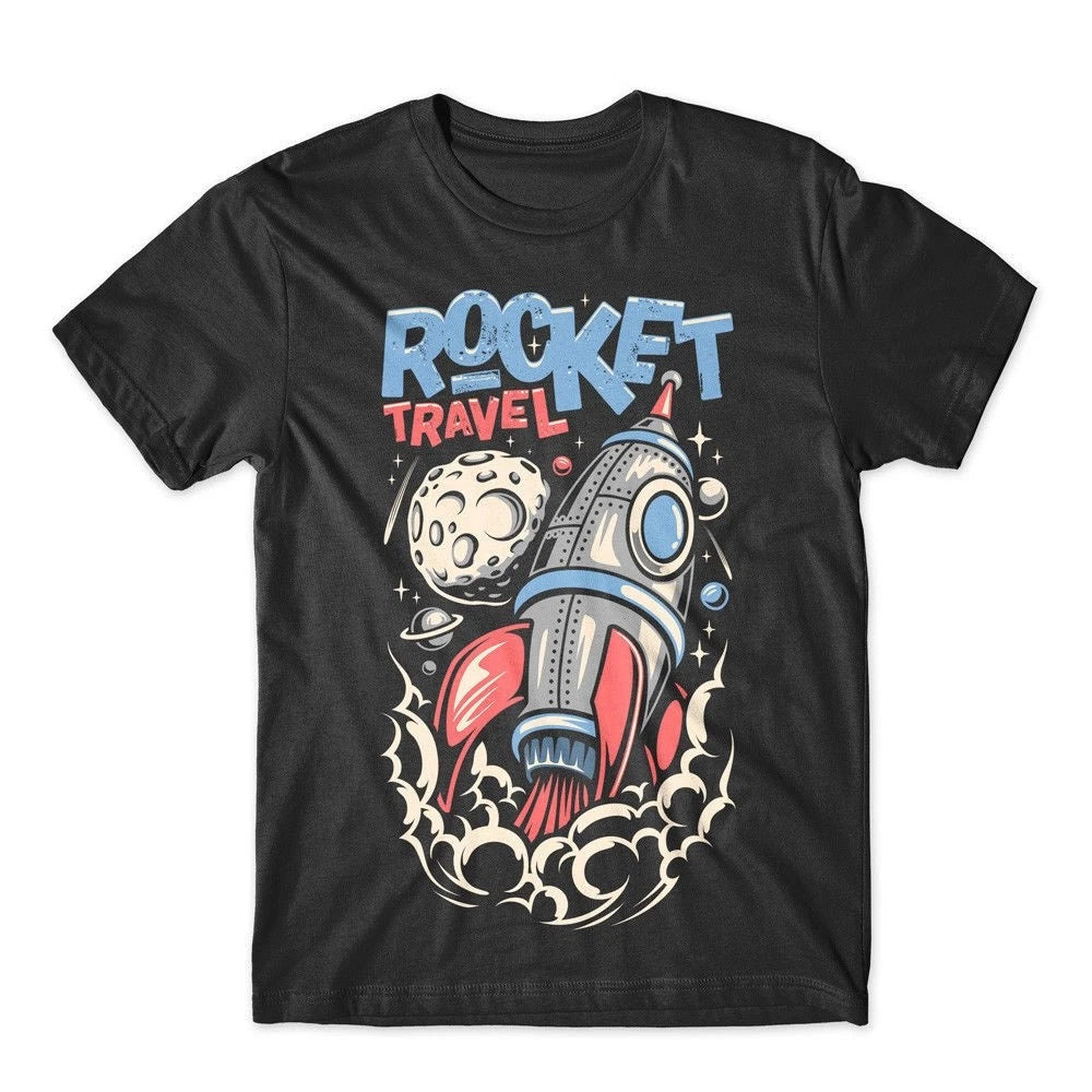 Rocket T-Shirt. 100% Cotton Premium Tee NEW