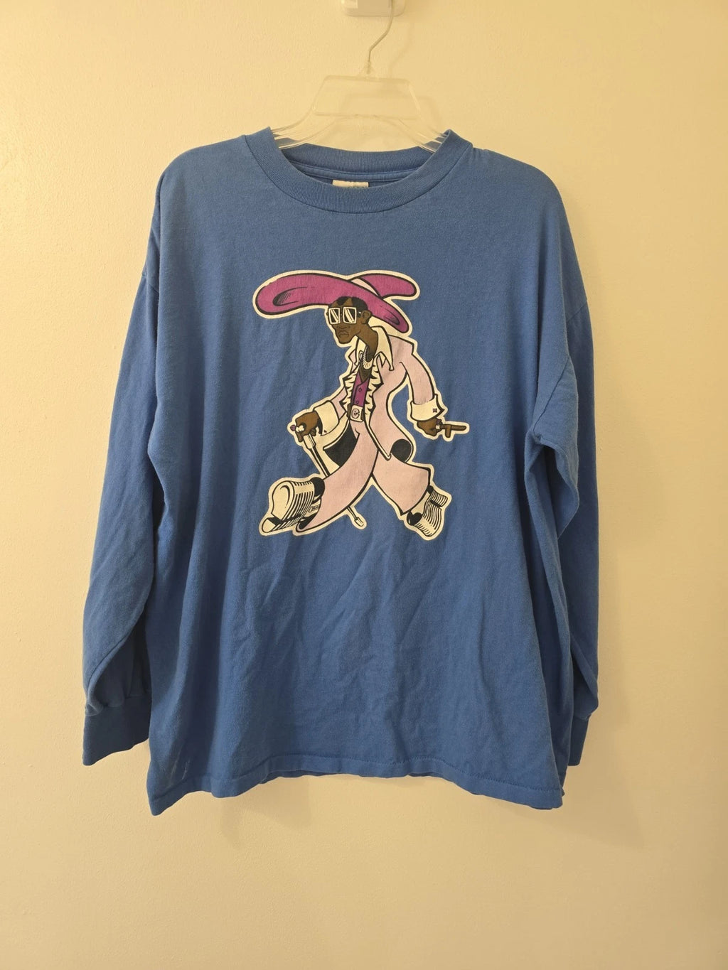 90s Vintage THUMP Skateboard Y2k Long Sleeved Pimp Tshirt. Single Stich.