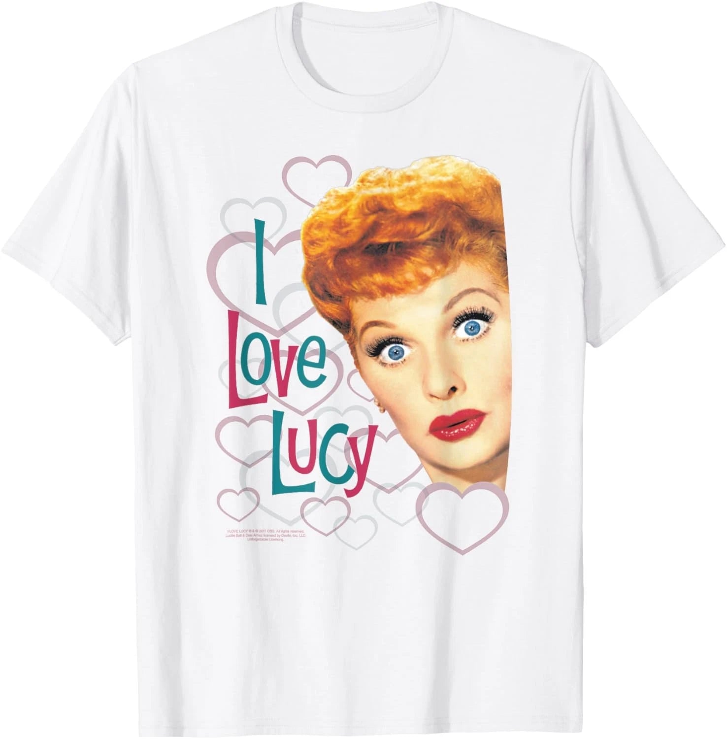 I Love Lucy Hollywood Open Hearts T-Shirt