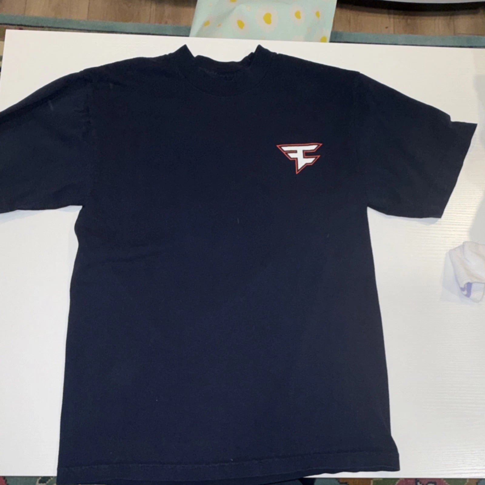 FAZE Men's Navy Blue Cotton Short Sleeve Crew Neck Esports T-Shirt Size S