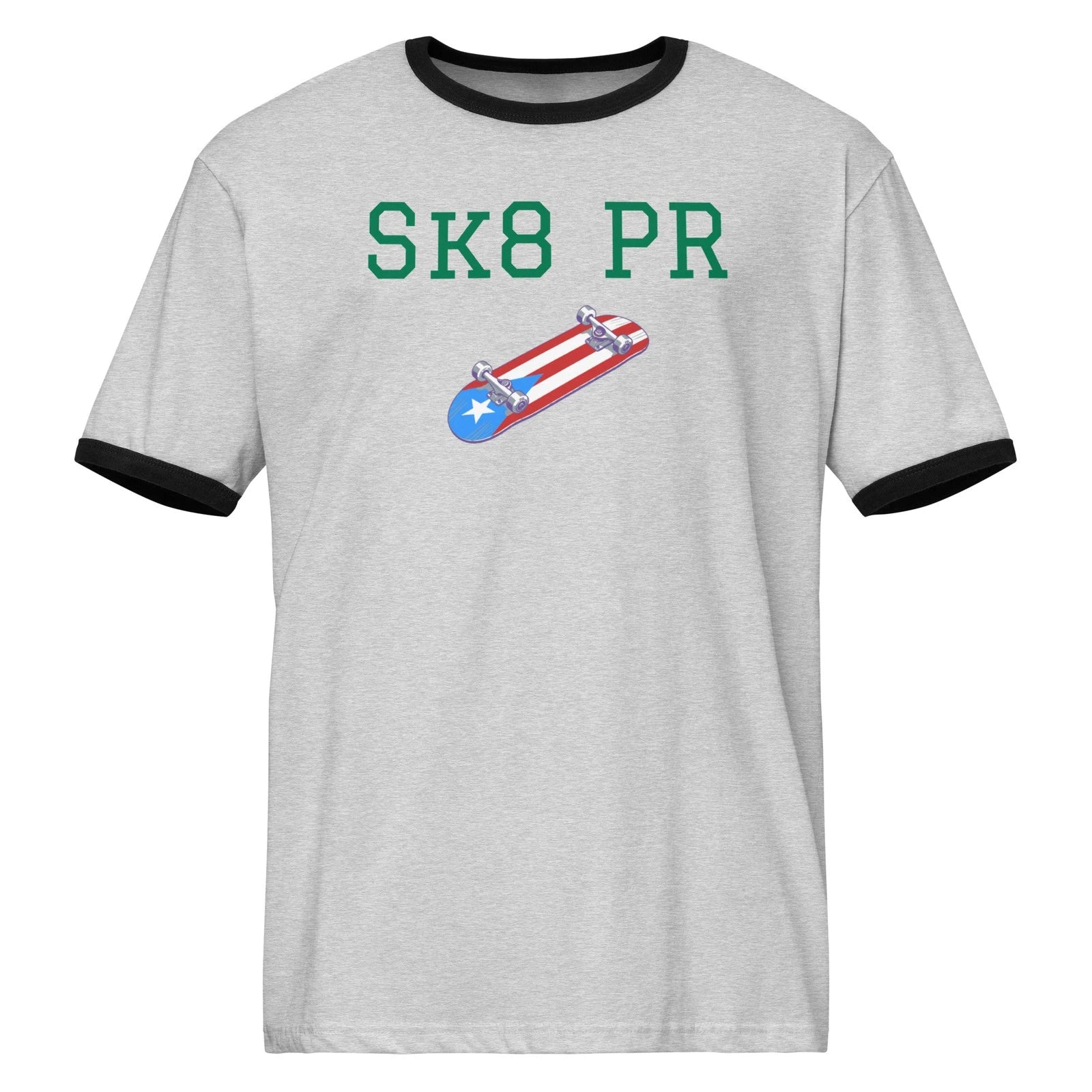 Unisex ringer t-shirt Skateboard PuertoRico