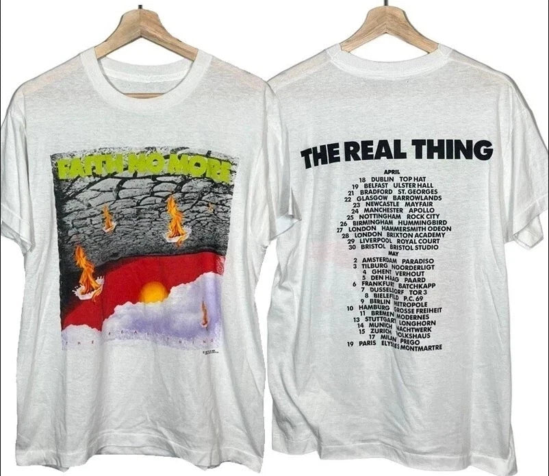 Vintage 1990 Faith No More The Real Thing Tour Band T-shirt, size S-5XL