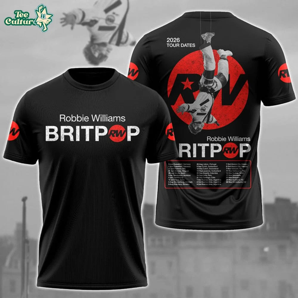 Robbie Williams Tour 2026 AOP T-Shirt