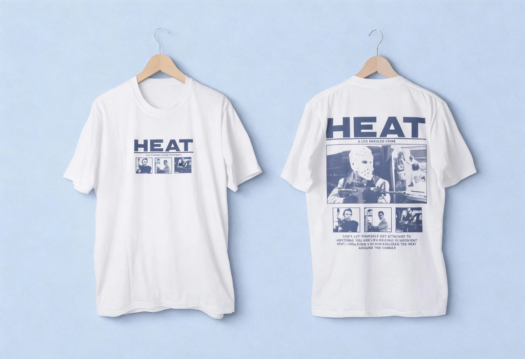 RETRO 1995 HEAT MOVIE UNISEX T-SHIRT S-5XL (2-SIDED) NWT