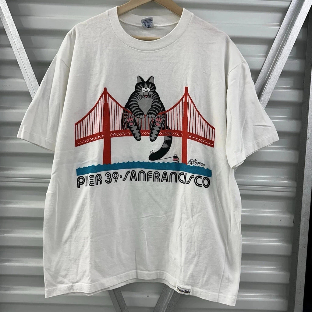 Vintage Kliban Cat Shirt Crazy Shirts Hawaii San Francisco Graphic Tee