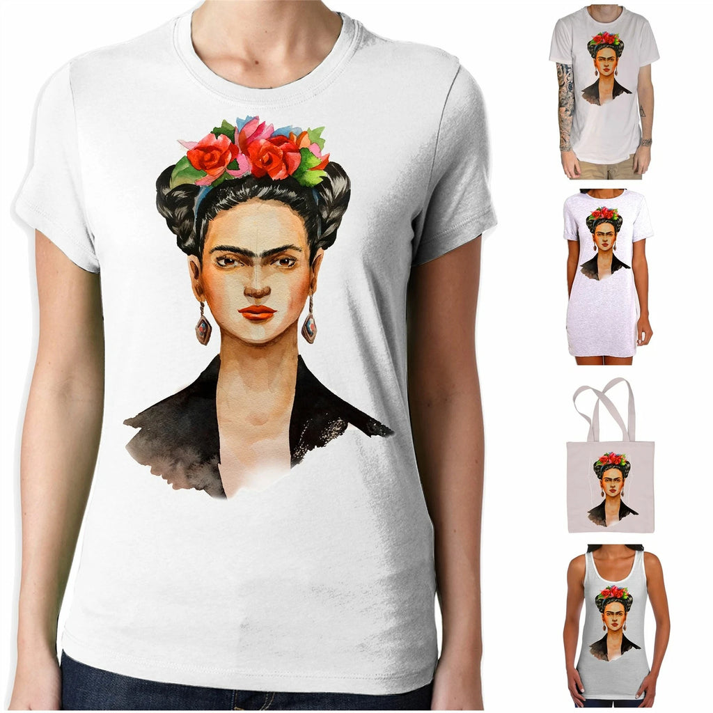 Frida Kahlo Portrait T Shirt - Modern Art Hipster Vintage