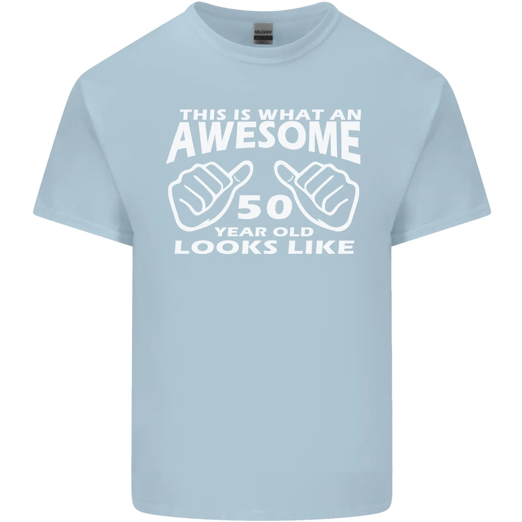50th Birthday 50 Year Old This Is What Mens Cotton T-Shirt Tee Top