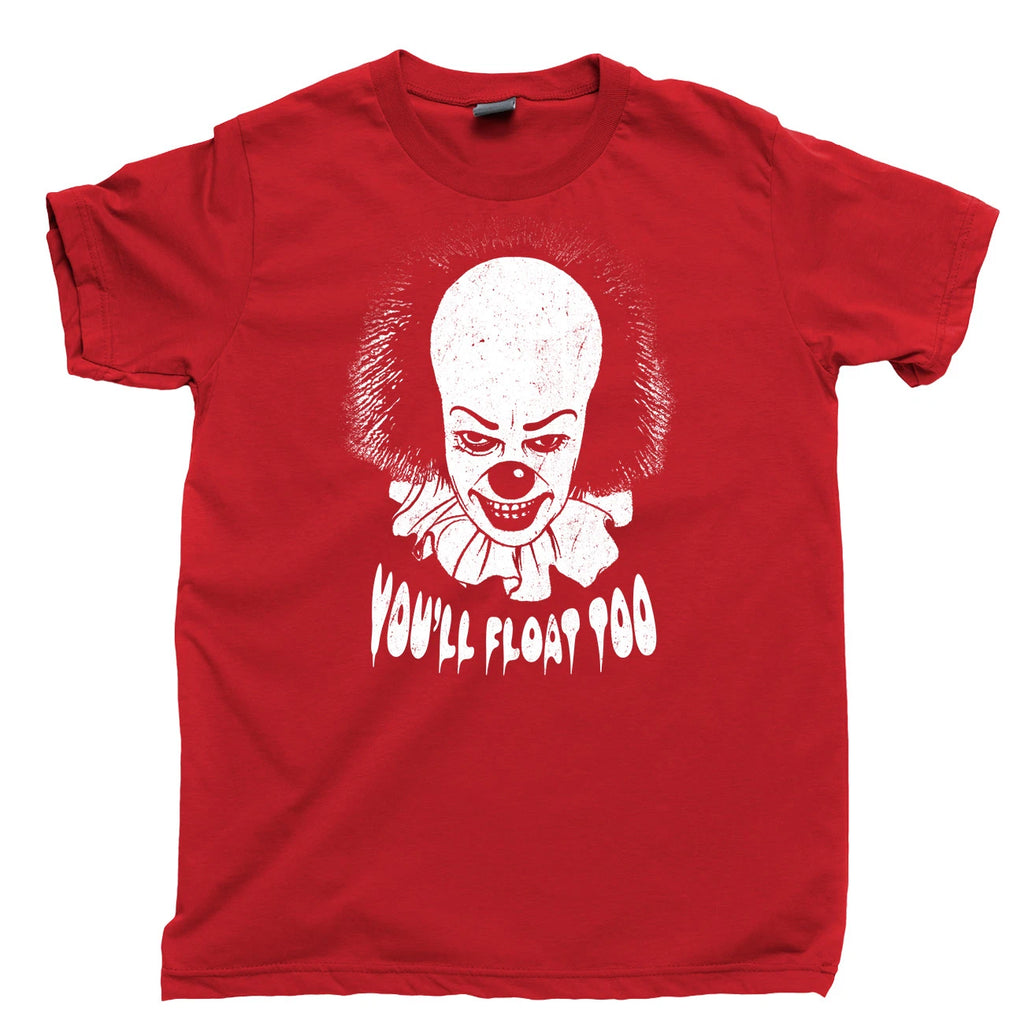 IT T Shirt PENNYWISE Killer Clown Chud Stephen King Derry Maine Losers Club Tee