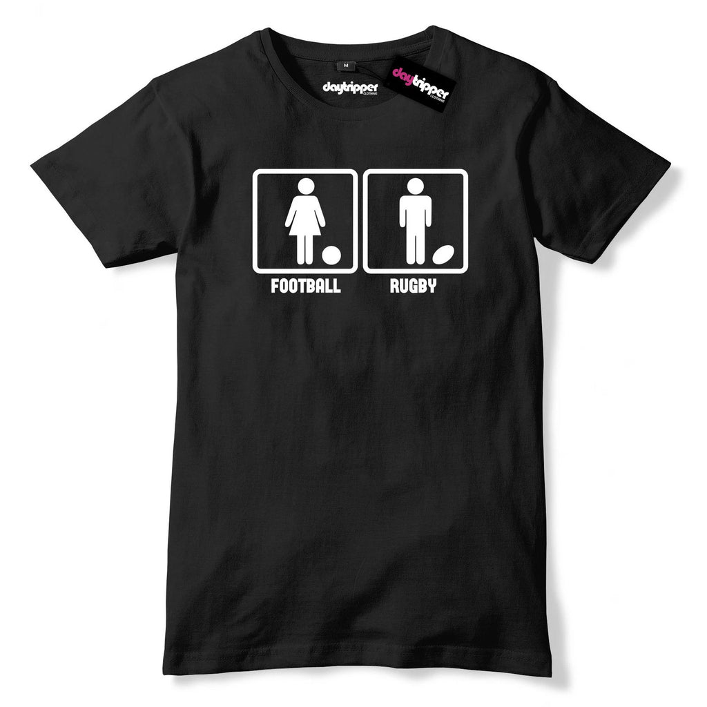 Football Is For Girls Funny Rugby Mens Premium T-Shirt Funny Slogan Soccer