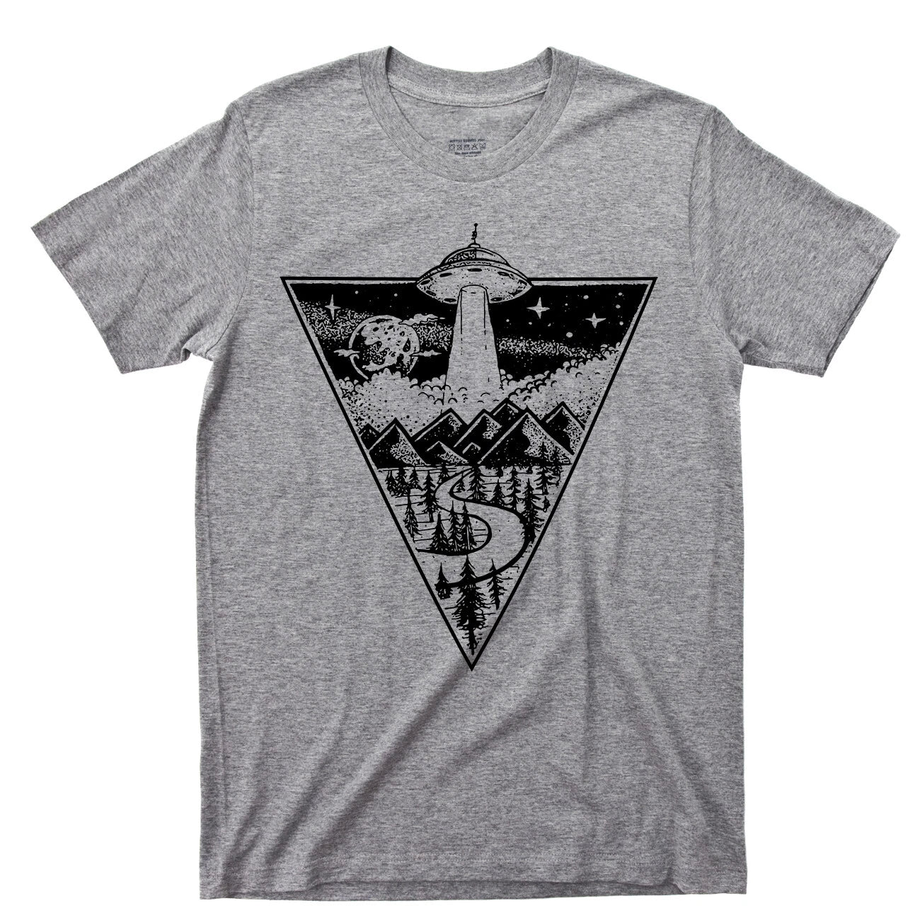 Alien Flying Saucer T Shirt Extraterrestrial UFO Abduction Area 51 Roswell Tee