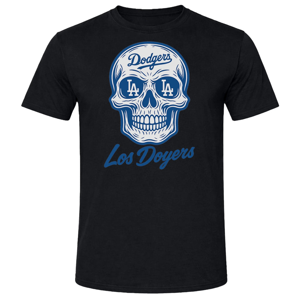 Los Angeles Dodgers Sugar Skull T-Shirt | Custom DTF | Softstyle Tee