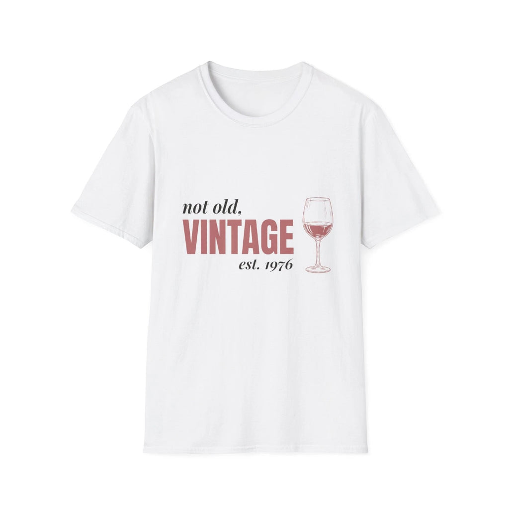 Not Old Vintage Est 1976 T Shirt Women Funny 50th Birthday Gift Graphic Tee