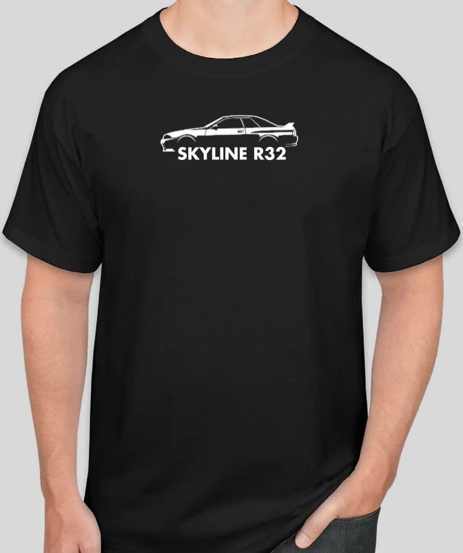 Simple SKYLINE R32  T Shirt Tee Sport Racing Gift Dad RACE TRACK