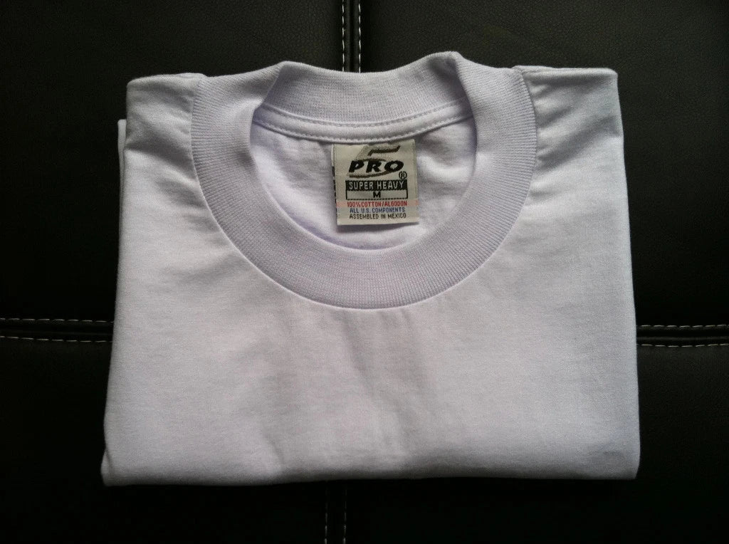 6 NEW PRO 5 PRO5 T-SHIRT SUPER HEAVY WHITE TEE PLAIN BLANK 5XLT TALL 6PC