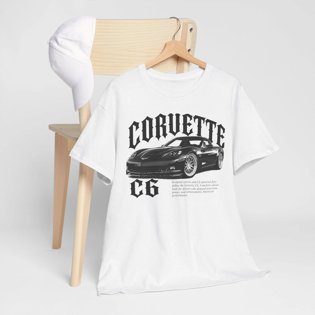 Corvette C6 Car Illustration Tee | Retro Sports Car Graphic