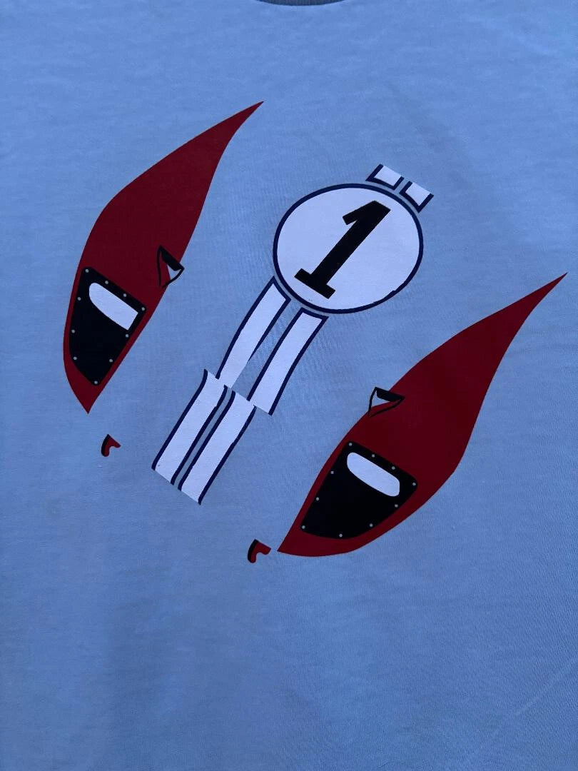 NEW 1966  FORD GT40 # 1 T-Shirt KEN MILES FERRARI MOVIE Ford