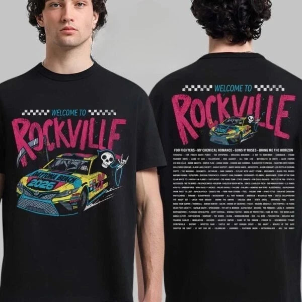 Welcome To Rockville 2026 Daytona Beach Devil Horn Racing T-Shirt