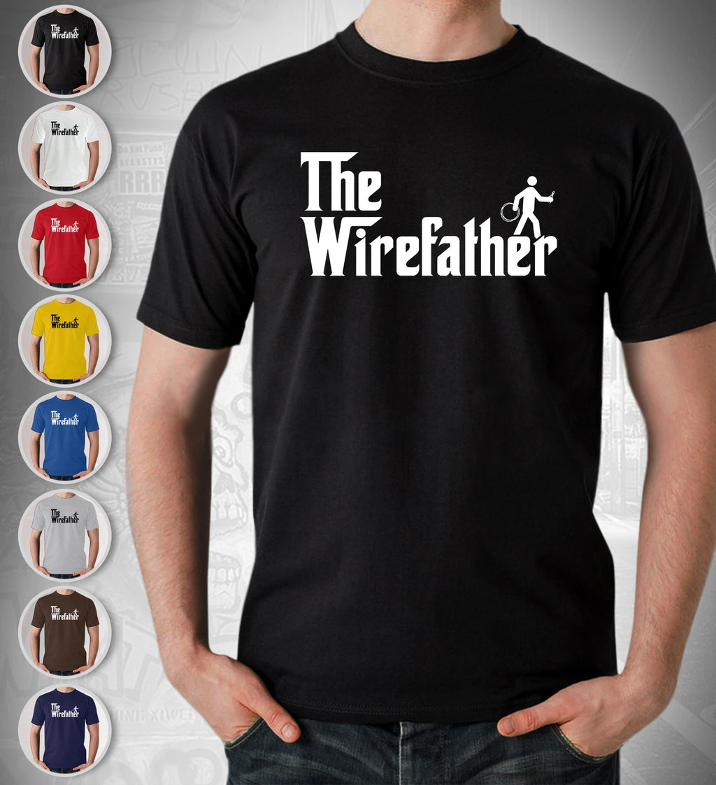 The Wirefather Sparky Electrician Gift T Shirt