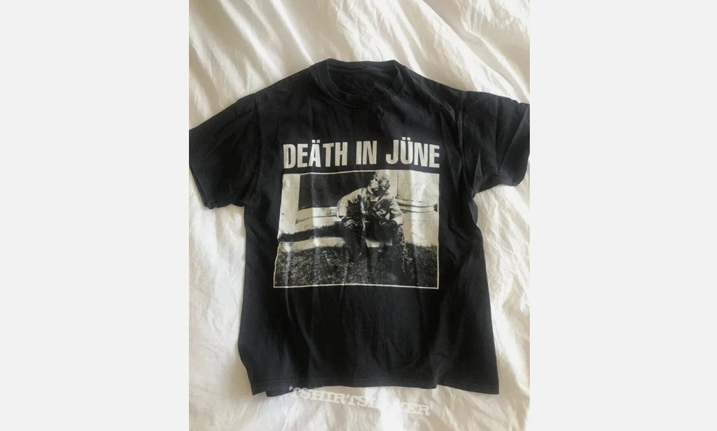 90s Death In June Band Graphic T-Shirt Retro Style Vintage Reprint