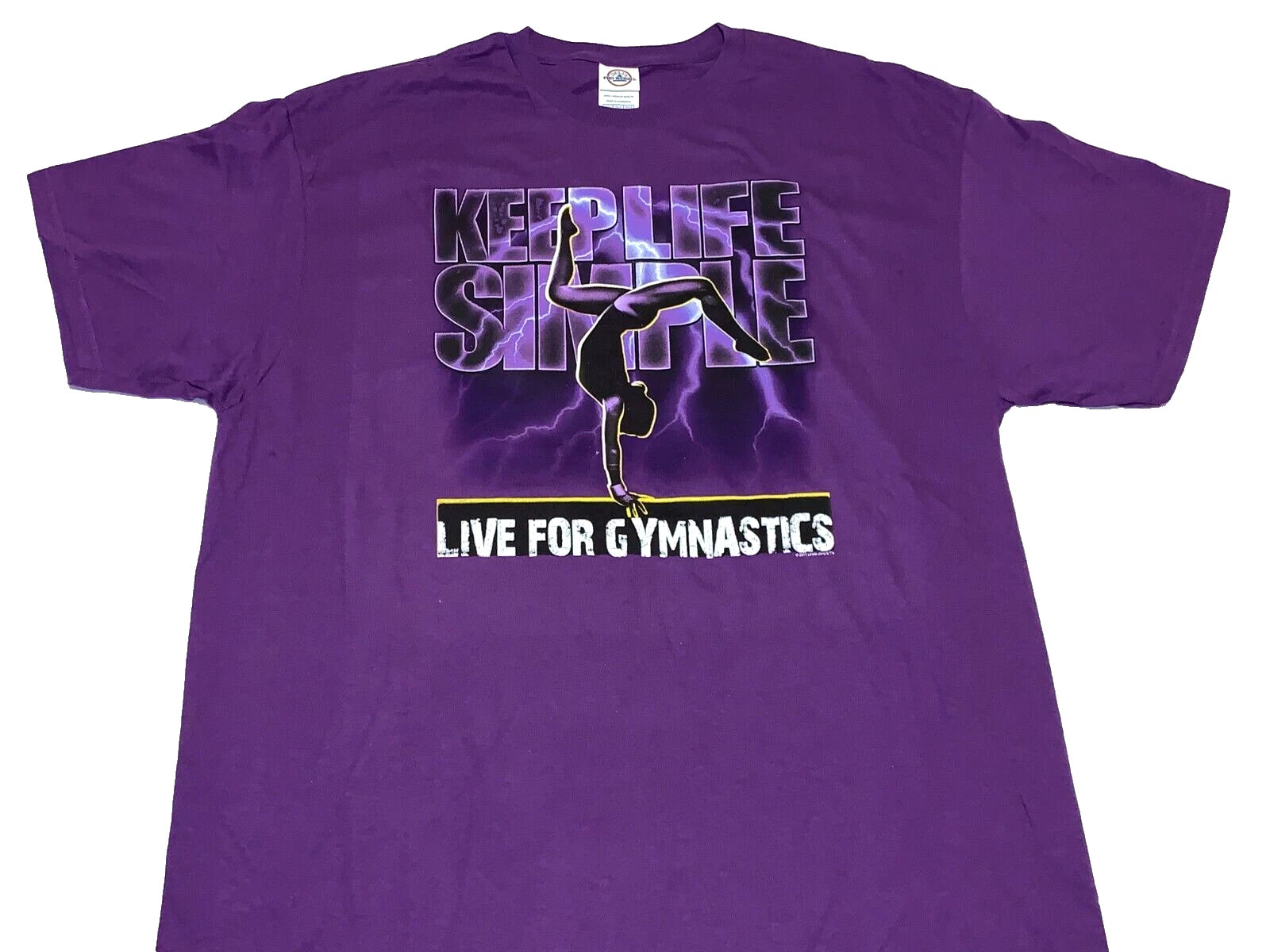 Live For Gymnastics Keep Life Simple T-Shirt New! XL