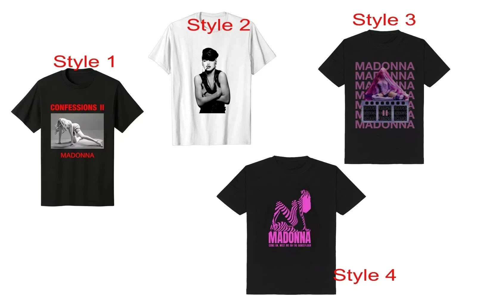 Madonnaa CONFESSIONS II T-shirt
